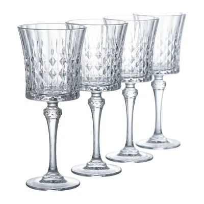 Cristal d'Arques ПО-00218410 Бокалы для вина LADY DIAMOND 190 мл 4 штуки