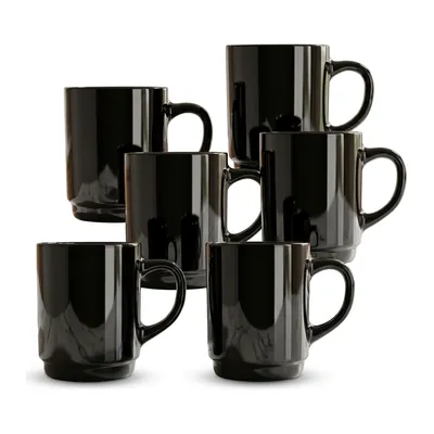 LUMINARC ПО-00218442 Набор кружек Stackable Black 250 мл, 6 шт.